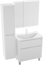 Grossman Зеркальный шкаф Адель 80 белый – фотография-5